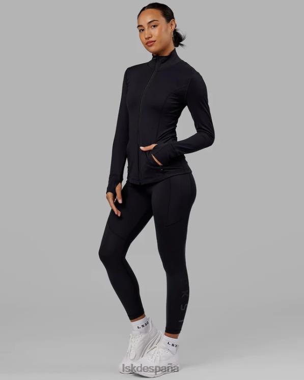 LSKD mujer chaqueta con cremallera y zancada - negro 8T6NZ482 vestir