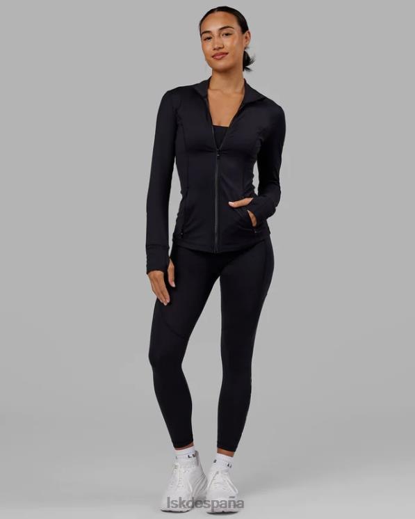 LSKD mujer chaqueta con cremallera y zancada - negro 8T6NZ482 vestir