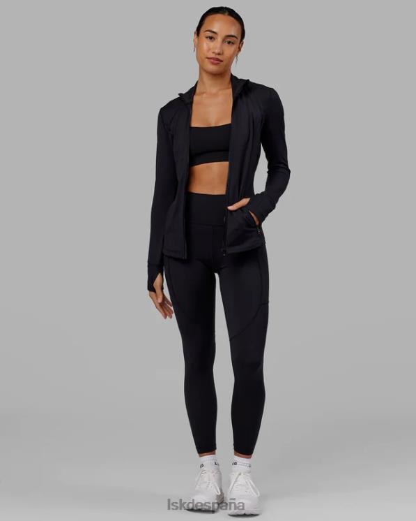 LSKD mujer chaqueta con cremallera y zancada - negro 8T6NZ482 vestir