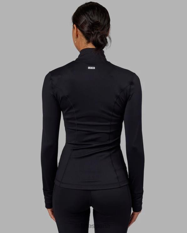 LSKD mujer chaqueta con cremallera y zancada - negro 8T6NZ482 vestir