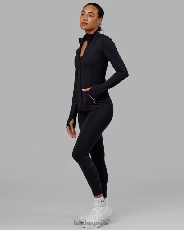 LSKD mujer chaqueta con cremallera y zancada - negro 8T6NZ482 vestir