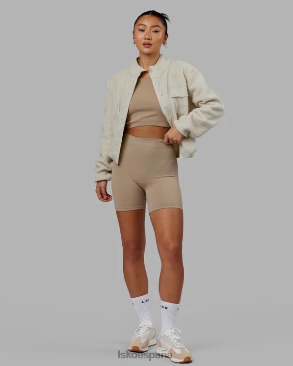 LSKD mujer chaqueta polar alpina - hueso 8T6NZ464 vestir