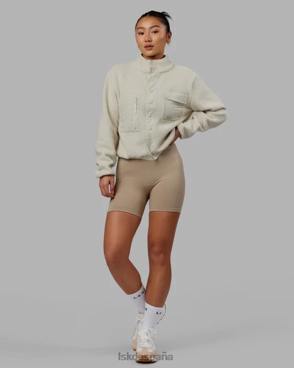 LSKD mujer chaqueta polar alpina - hueso 8T6NZ464 vestir