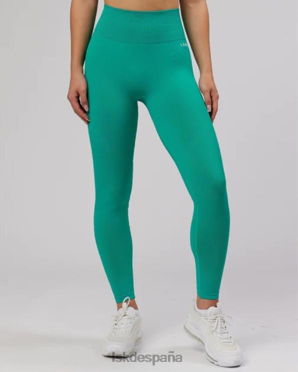LSKD mujer Mallas largas ilimitadas sin costuras - Hyper Teal 8T6NZ706 vestir