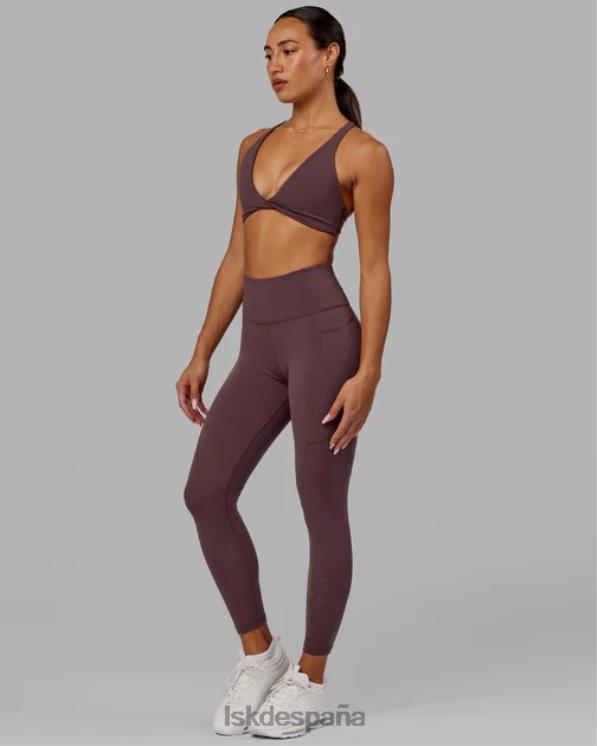 LSKD mujer rep 7/8 de longitud apretado - ciruela 8T6NZ671 vestir