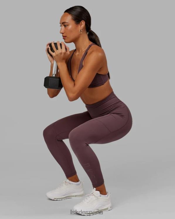 LSKD mujer rep 7/8 de longitud apretado - ciruela 8T6NZ671 vestir