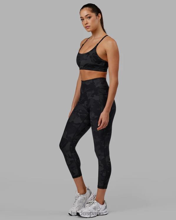 LSKD mujer Legging fusion de longitud 7/8 - camuflaje negro 8T6NZ552 vestir