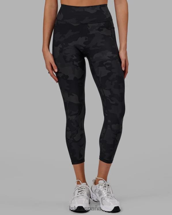 LSKD mujer Legging fusion de longitud 7/8 - camuflaje negro 8T6NZ552 vestir