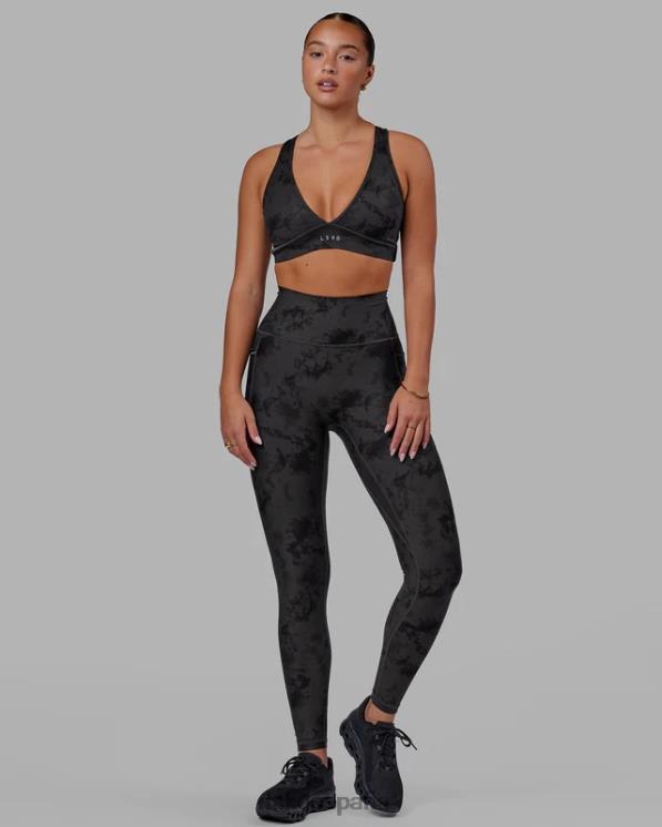 LSKD mujer Legging largo fusion - teñido anudado negro 8T6NZ599 vestir