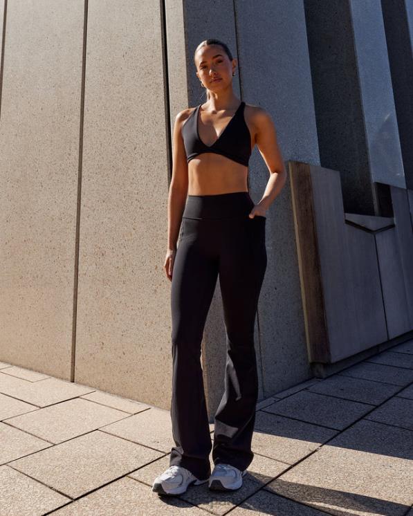 LSKD mujer Leggings acampanados de uso diario con bolsillos - negro 8T6NZ659 vestir