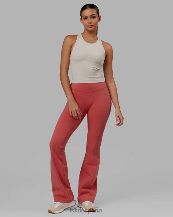 LSKD mujer Leggings acampanados de uso diario - rojo mineral 8T6NZ605 vestir