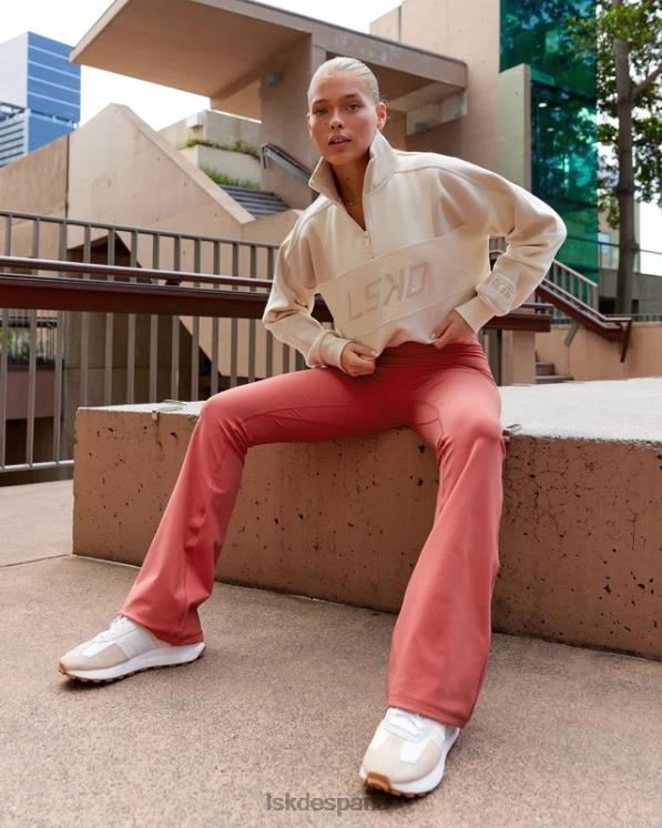 LSKD mujer Leggings acampanados de uso diario - rojo mineral 8T6NZ605 vestir