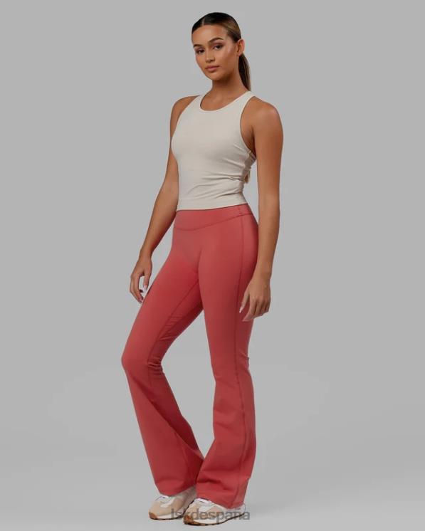 LSKD mujer Leggings acampanados de uso diario - rojo mineral 8T6NZ605 vestir