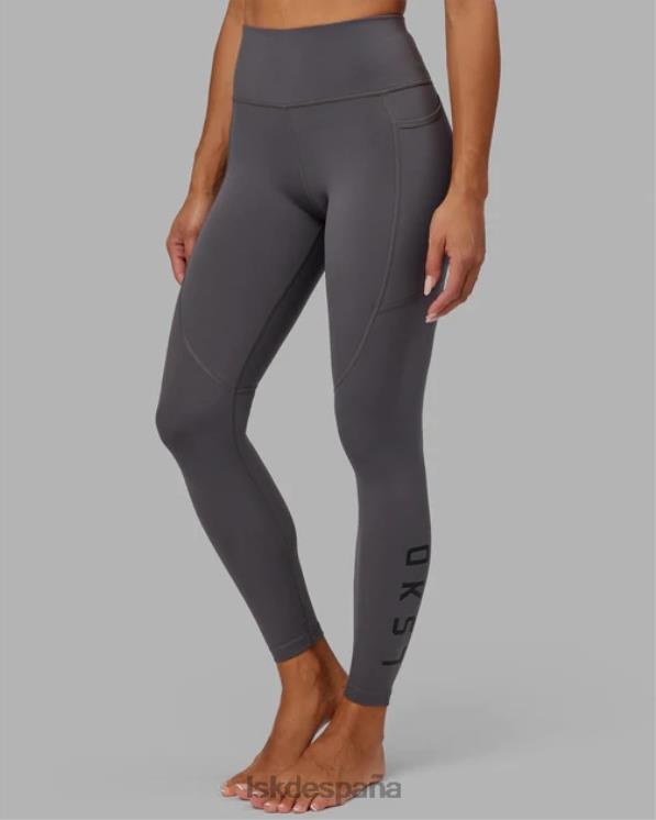 LSKD mujer legging largo completo rep - asfalto 8T6NZ723 vestir