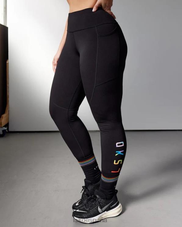 LSKD mujer legging largo completo rep - orgullo-negro 8T6NZ608 vestir