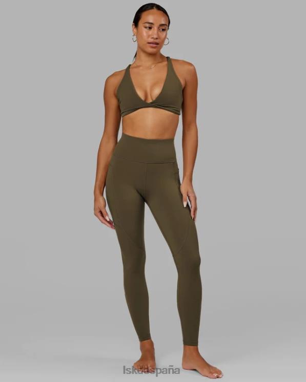 LSKD mujer legging largo completo rep - verde militar 8T6NZ676 vestir