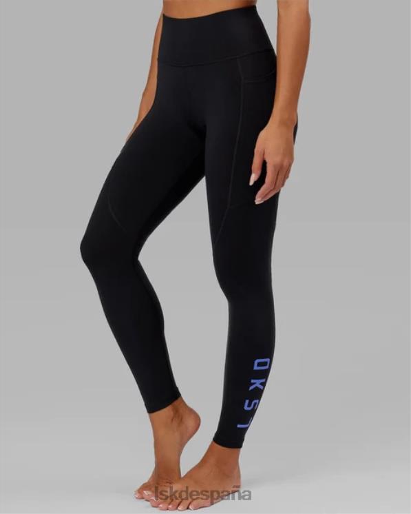 LSKD mujer legging largo rep - negro-azul aciano 8T6NZ728 vestir
