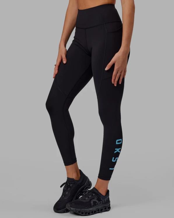 LSKD mujer legging largo rep - negro-azul celeste 8T6NZ593 vestir