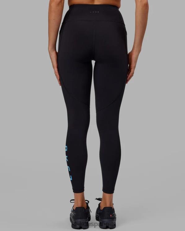 LSKD mujer legging largo rep - negro-azul celeste 8T6NZ593 vestir