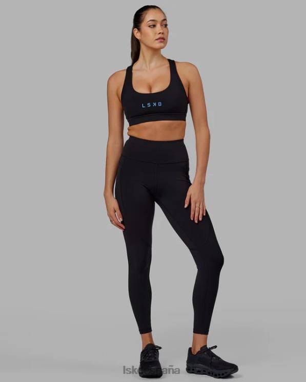 LSKD mujer legging largo rep - negro-azul celeste 8T6NZ593 vestir
