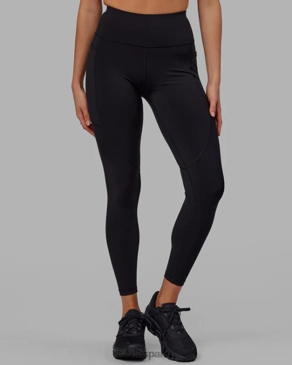 LSKD mujer legging largo rep - negro-azul celeste 8T6NZ593 vestir