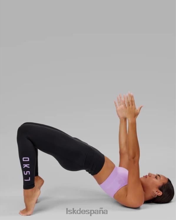 LSKD mujer legging largo rep - negro-lila 8T6NZ645 vestir