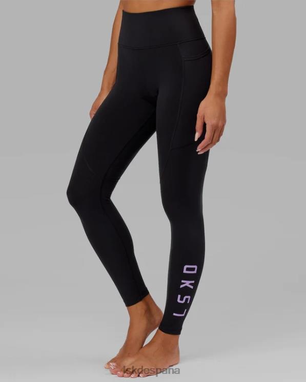 LSKD mujer legging largo rep - negro-lila 8T6NZ645 vestir