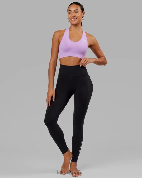 LSKD mujer legging largo rep - negro-lila 8T6NZ645 vestir