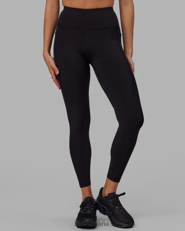 LSKD mujer legging largo rep - negro-magenta neón 8T6NZ614 vestir