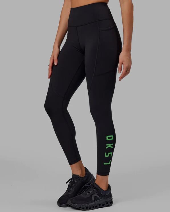 LSKD mujer legging largo rep - negro-manzana menta 8T6NZ620 vestir
