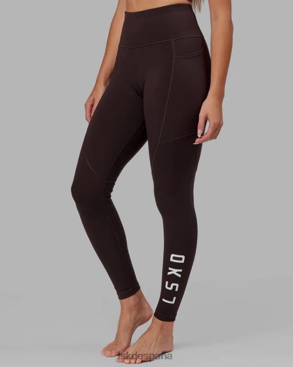 LSKD mujer legging largo rep - nogal oscuro 8T6NZ517 vestir