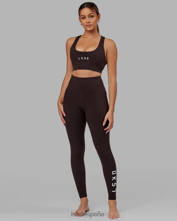 LSKD mujer legging largo rep - nogal oscuro 8T6NZ517 vestir