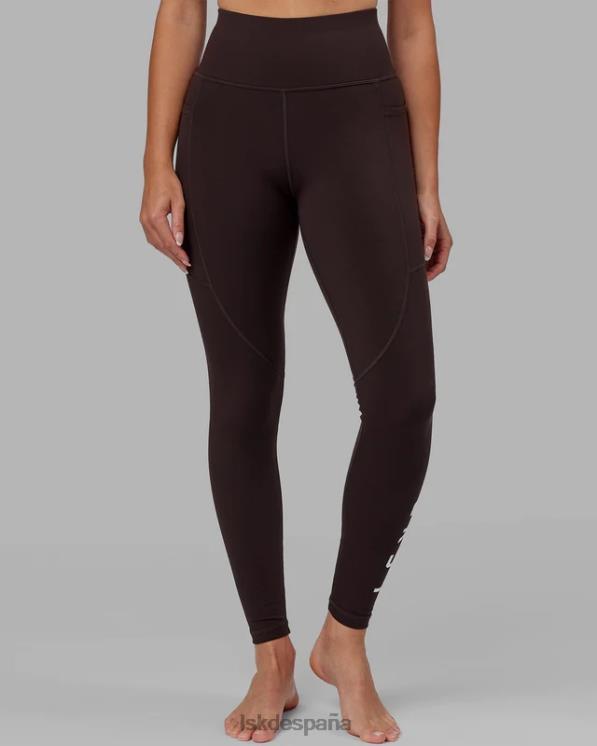 LSKD mujer legging largo rep - nogal oscuro 8T6NZ517 vestir