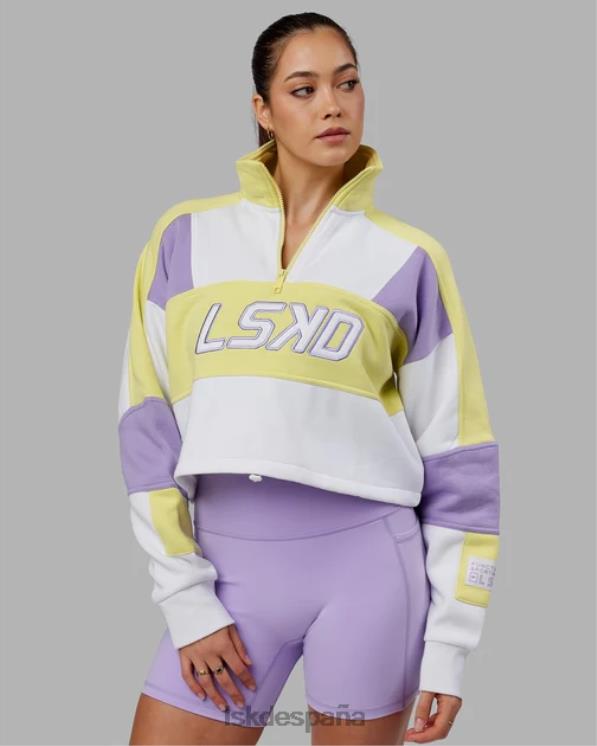 LSKD mujer Jersey Slam con cremallera 1/4 - amarillo-morado 8T6NZ390 vestir