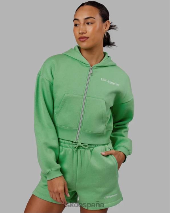LSKD mujer Sudadera con capucha recortada Motion - Apple Mint 8T6NZ360 vestir