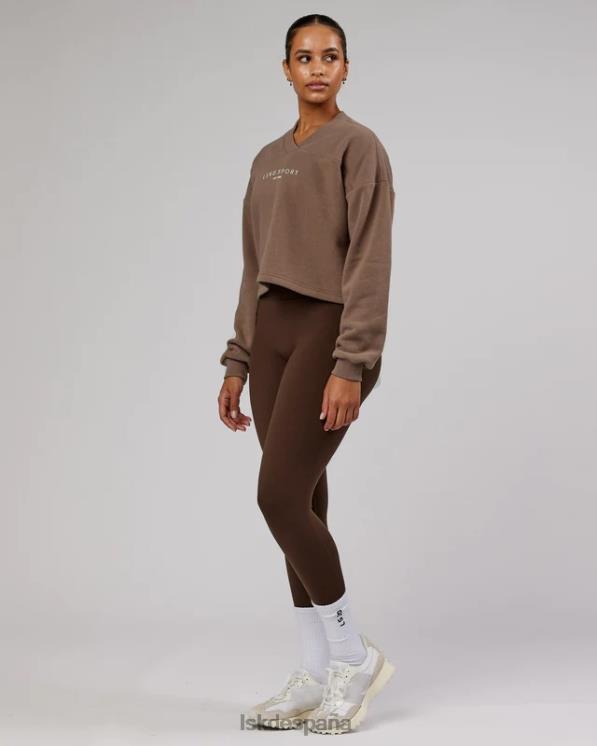 LSKD mujer suéter touchdown - taupe profundo 8T6NZ432 vestir