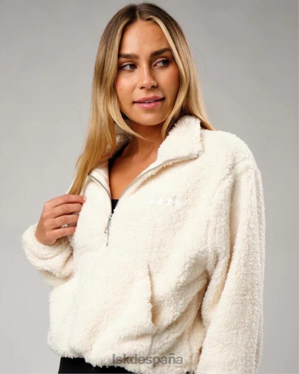 LSKD mujer tripulación sherpa - hueso 8T6NZ412 vestir