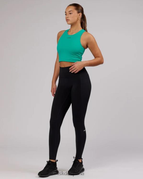 LSKD mujer Camiseta sin mangas con sujetador de estante Status Active - Hyper Teal 8T6NZ185 vestir