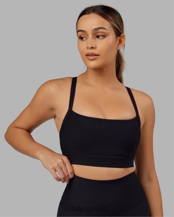 LSKD mujer Sujetador deportivo de canalé Momentum - negro 8T6NZ13 vestir