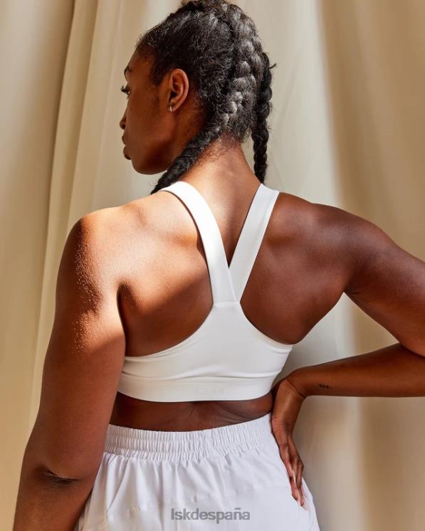 LSKD mujer Sujetador deportivo rep con logo pequeño - blanco-negro 8T6NZ32 vestir