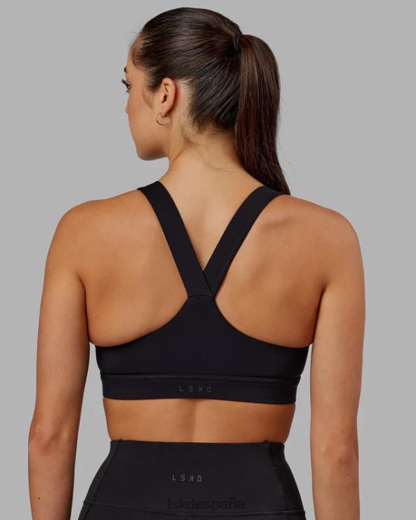 LSKD mujer Sujetador deportivo rep con logo pequeño - negro-azul celeste 8T6NZ35 vestir