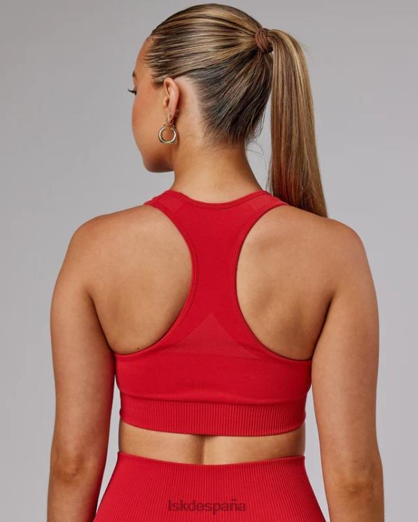 LSKD mujer Sujetador deportivo sin costuras ilimitado - escarlata 8T6NZ69 vestir