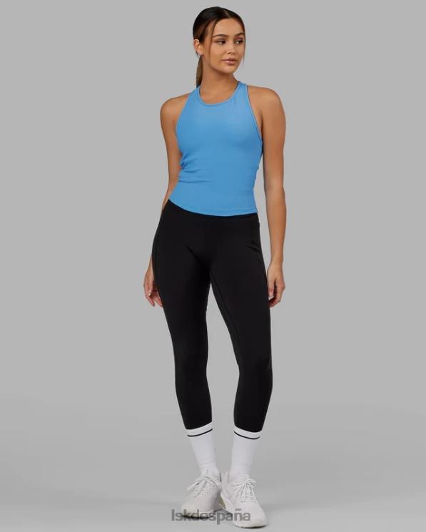 LSKD mujer Sujetador sin mangas de rendimiento con estante de canalé - azul azure 8T6NZ149 vestir