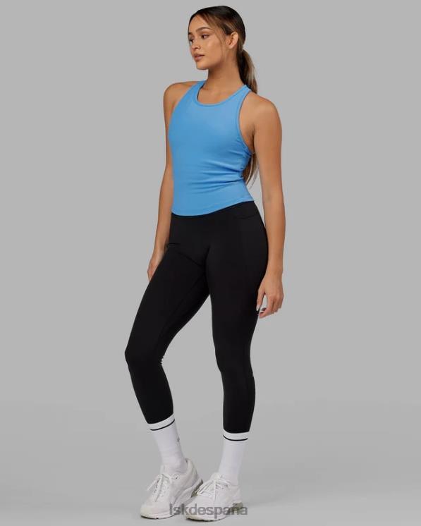 LSKD mujer Sujetador sin mangas de rendimiento con estante de canalé - azul azure 8T6NZ149 vestir