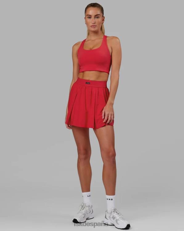 LSKD mujer sujetador ace de línea larga - escarlata 8T6NZ50 vestir