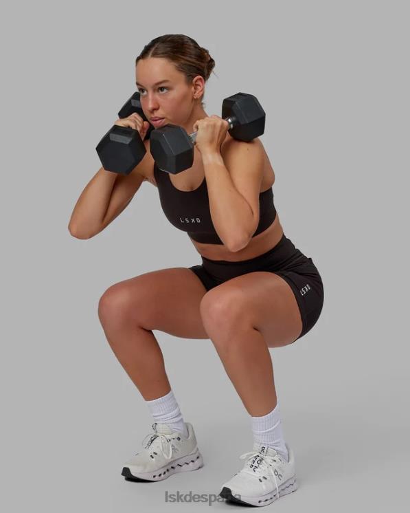 LSKD mujer sujetador deportivo propel - nogal oscuro 8T6NZ4 vestir