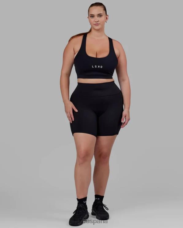 LSKD mujer sujetador deportivo rep con logo pequeño - negro-blanco 8T6NZ29 vestir