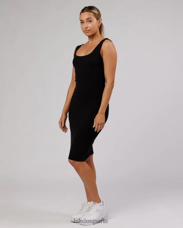 LSKD mujer vestido de canalé rory - negro 8T6NZ505 vestir