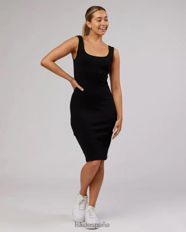 LSKD mujer vestido de canalé rory - negro 8T6NZ505 vestir