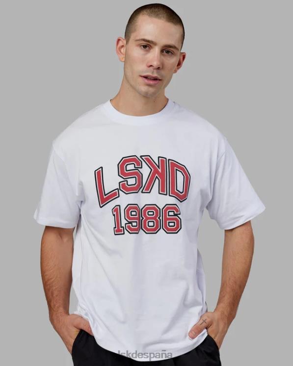 LSKD unisexo Camiseta extragrande Alumni Heavyweight - blanco-rojo 8T6NZ330 vestir